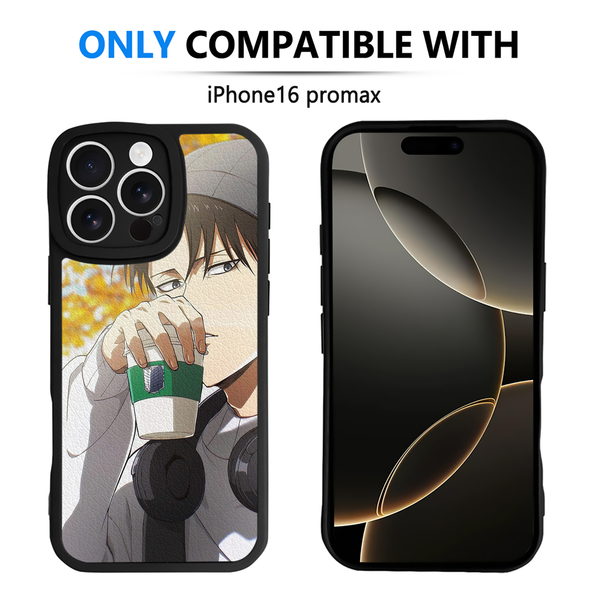 （画像用） 進撃の巨人 Attack on Titan 【iPhone 16シリーズ対応】シリコンスマホケース（レザー調） 材質：シリコン